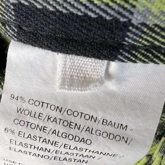 CLEARANCE  - Vintage 90s GOL Yellow Plaid High Rise Tapered Jeans - Picture 9 of 9